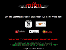 Tablet Screenshot of musicfromthemovies.com